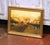 Charming French cityscape painting depicting the Arc de Triomphe in Paris, executed circa 1920 in a soft, impressionistic...