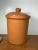 2000 - 2009 Vintage Portuguese Terracotta Pottery Jar W/ Lid | Rustic Portugal Clay Canister For Sale - Image 5 of 14