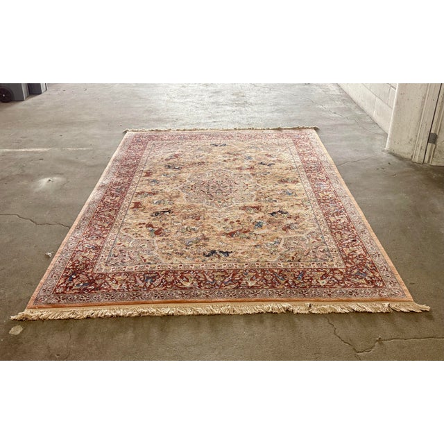Persian 8ft 8 in X 12ft Karastan Persian Hunting Wool Area Rug For Sale - Image 3 of 12
