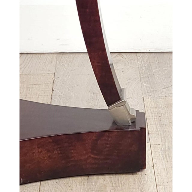 Vintage French Oak Steel-Mounted Center Table, Probably 1970s For Sale - Image 4 of 7