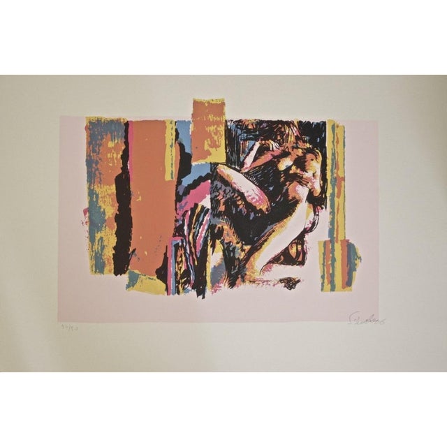 Screen print realized in 1976 by Nicolas Simbari. Hand Signed. Edition of 99 pieces. This piece is attributed to the...