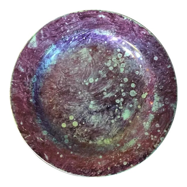 1810 Antique English Wedgwood Creamware Pink Moonlight Luster Plate For Sale