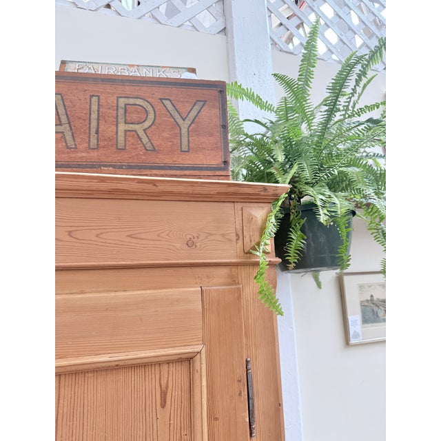 Mid 19th Century 19th Century English Pine Armoire For Sale - Image 5 of 14