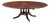 1990s Attributed to Theodore Alexander Large Round Mahogany Dining Extension Table For Sale