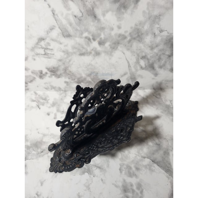1940s 1940s Victorian Cast Iron Letter Holder For Sale - Image 5 of 16