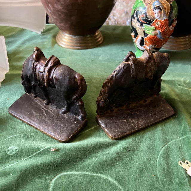 1970s 1970s Heavy Horse Bookends - a Pair For Sale - Image 5 of 8