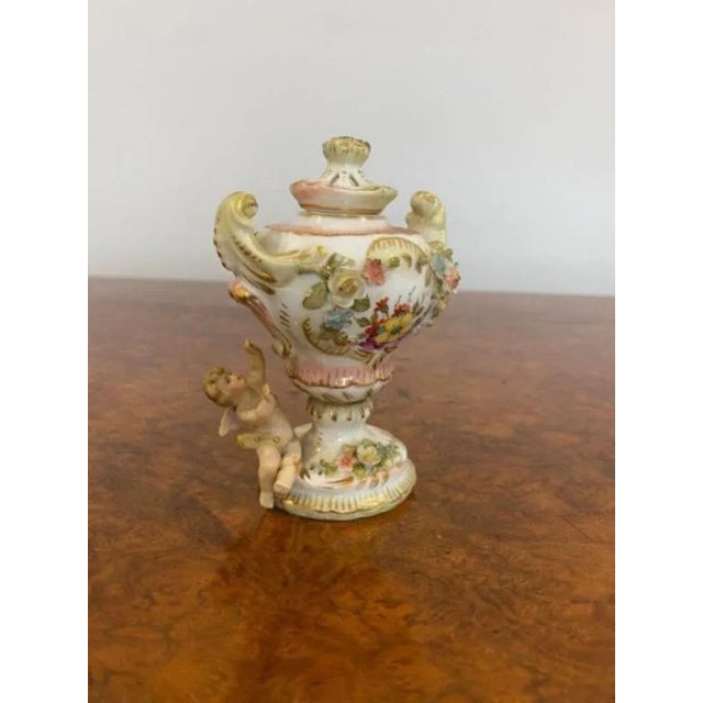 Small Antique Porcelain Vase, 1900 For Sale - Image 4 of 5