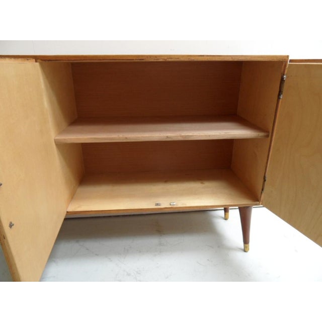 Wood Vintage Sideboard with Three Doors, 1950s For Sale - Image 7 of 11