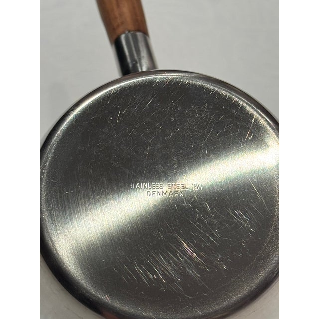 1960s Danish Modern Stainless Steel & Rosewood Butter Warmer by Dana For Sale - Image 13 of 13