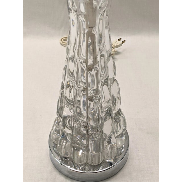 Orrefors Crystal Table Lamp - By Carl Fagerlund For Sale In Raleigh - Image 6 of 12