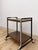 Mid 20th Century Mid Century Chrome and Wood Laminate Bar Cart, Rolling Serving Cart For Sale - Image 5 of 7