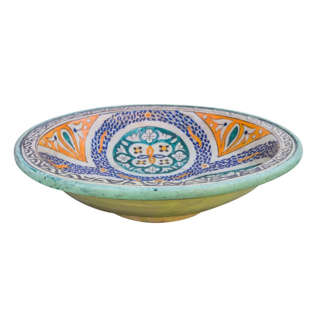 Afro-Moresque Ceramic Wall Plate For Sale - Image 4 of 8