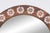 Precious Floral Mother of Pearl Inlay Round Mirror For Sale - Image 4 of 8