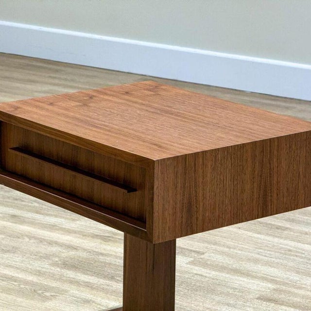 Mid-Century Modern Mid-Century Modern Walnut Bedside Tables, Set of 2 For Sale - Image 3 of 14