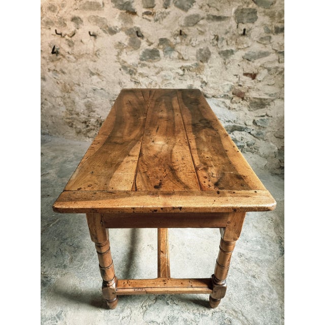 Antique Louis Philippe Dining Table with Walnut Top, 1800s For Sale - Image 12 of 18