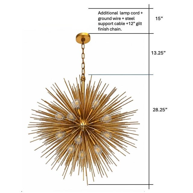 Visual Comfort Strada Medium Round Chandelier Kw5071g For Sale - Image 13 of 13