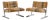 Harvey Probber Mid Century Cantilevered Chrome Slipper Lounge Chairs - Pair For Sale