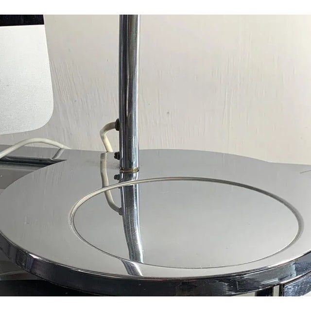 Italian Chromed Brass Venticinque Table Lamp by Sergio Asti for Candle Fontana Arte, 1960 For Sale - Image 12 of 14