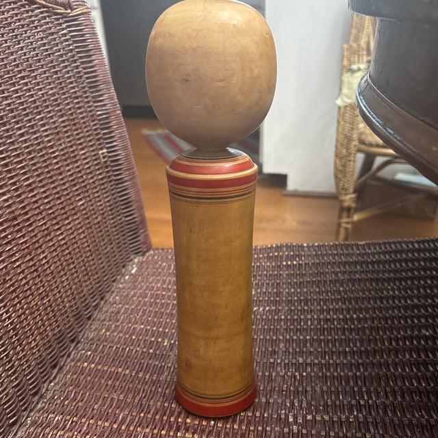 Antique Kokeshi Doll 12 1/4" signed by Takeo Takahashi Takeo Takahashi (高橋武男, 1916–2005) was a highly regarded master...