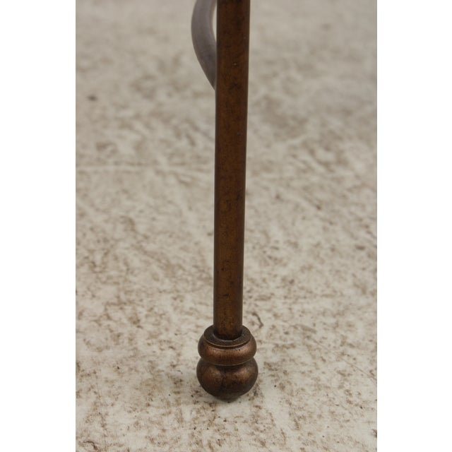 Oval Glass Top Decorator Coffee Cocktail Table For Sale - Image 15 of 15