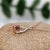 Pink Tourmaline Pendant with Natural Diamonds in Solid 14k Dual Tone Gold Round 5mm For Sale - Image 4 of 8