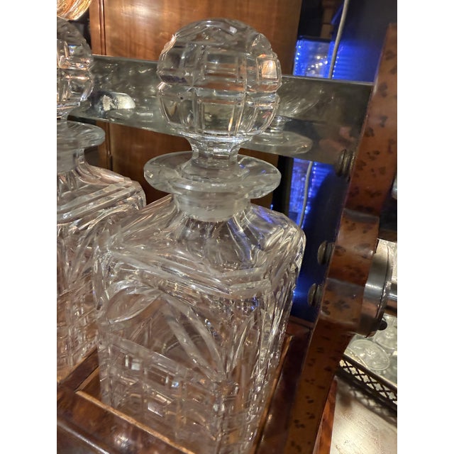 Bottles in Crystal Glass, Set of 4, in Flawless conditions. Designed before 1890