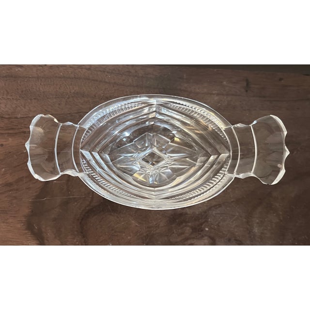 Transparent Antique 19th Century Georgian Anglo Irish Cut Glass / Crystal Salt Cellar For Sale - Image 8 of 16