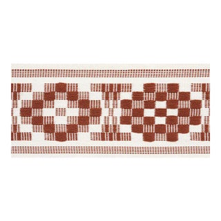 Sample - Schumacher Maidstone Tape in Russet For Sale