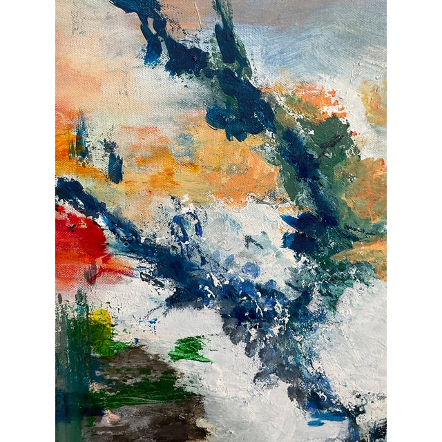 Abstract Large Original Acrylic Art on Canvas by M. Miller For Sale - Image 11 of 17