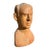 Mid-Century Modern Mid-Century Hand-Carved Wooden Male Bust Sculpture — Jonathan Parks Estate For Sale - Image 3 of 11