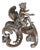 Single Female Bronze and Iron, Fireplace Decoration For Sale