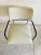 Midcentury style sunroof vinyl and metal frame side chair in excellent condition (c.1980). Beige vinyl upholstery, black...