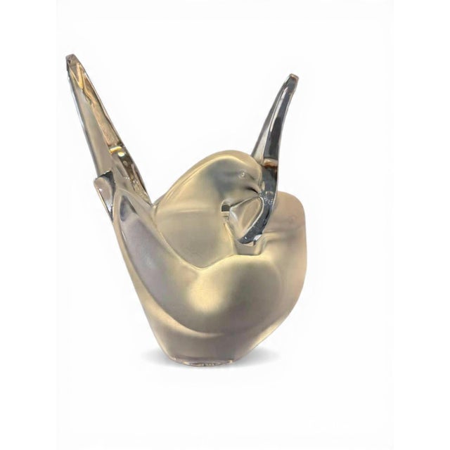 1950s Vintage Flower-Picking Dove by René Lalique, 1950s For Sale - Image 5 of 5