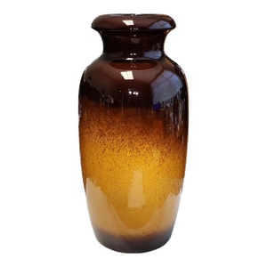 1960s Scheurich Keramik Large Two-Tone Vase