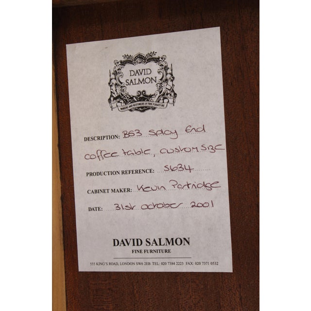 David Salmon English Satinwood Coffee Table For Sale - Image 15 of 15