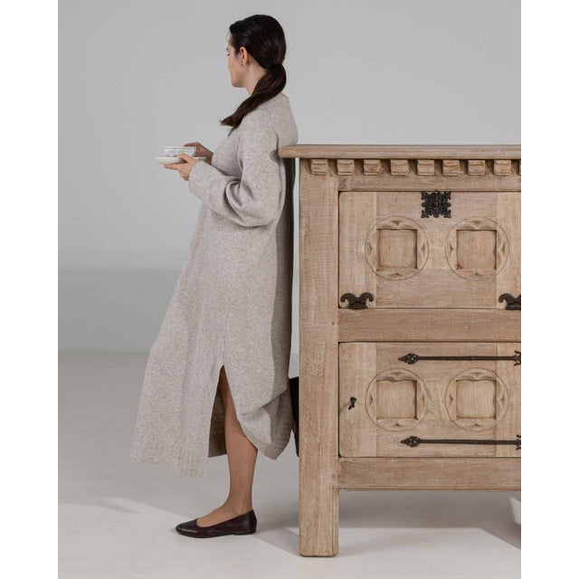 19th Century France Antique White Wood Storage Cabinets & Cupboards For Sale - Image 4 of 10