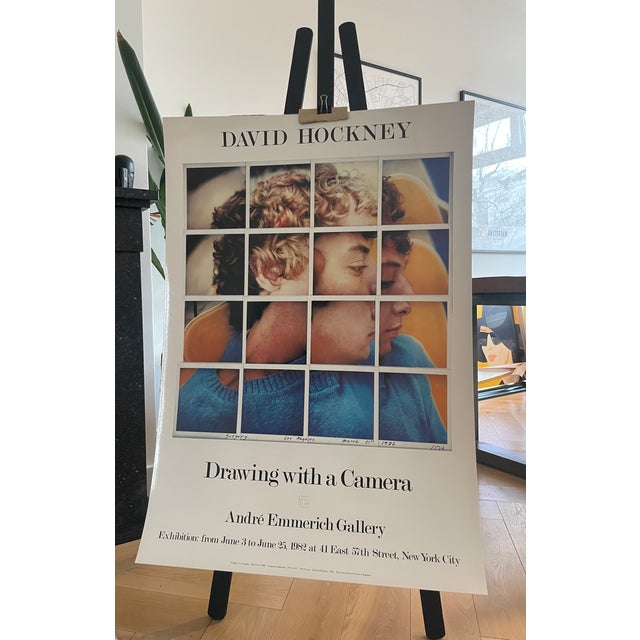 Contemporary David Hockney, Drawing With a Camera - Andre Emmerich Gallery, 1982, Copyright David Hockney Petersburg Press, Printed in England For Sale - Image 3 of 7