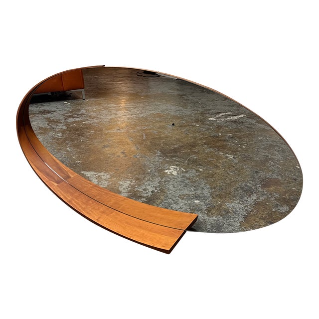 Italian Porada Eliso Oval Wall Mirror For Sale - Image 3 of 12