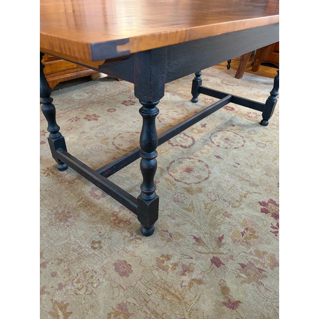 Custom Made David LeFort Tiger Maple Dining Table For Sale - Image 10 of 11
