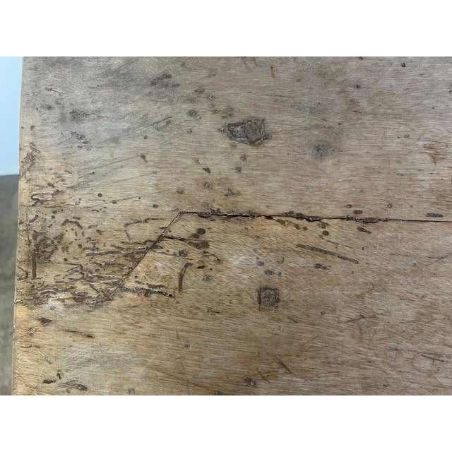 18th Century Bleached Walnut Spanish Colonial Table With Two Drawers For Sale - Image 16 of 18