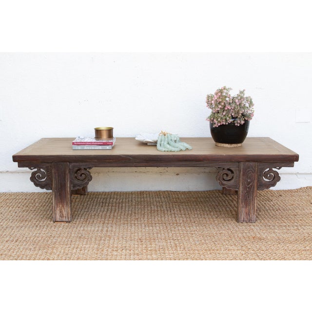 Large Elegant Ming Dynasty Style Coffee Table For Sale - Image 10 of 10