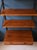 1960s Vintage Modular Wall-Mounted Bookcase in Mahogany and Metal, 1960s For Sale - Image 5 of 7