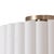 2020s Scallop Flush Mount - Weathered Brass Steel, Drum White Linen Shade, Modern Design, Dimmable For Sale - Image 5 of 5