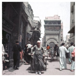 People on a Street in the Old City of Cairo, Egypt, 1955 / 2020s, Photograph For Sale