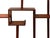 1990s Chinese Brown Rectangular Table Top Layers Curio Display Stand For Sale - Image 5 of 8