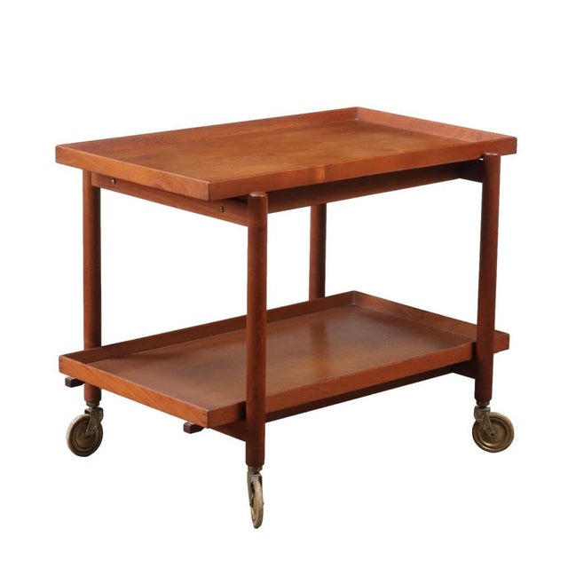 Vintage Kitchen Cart in Teak, 1960s For Sale - Image 9 of 9