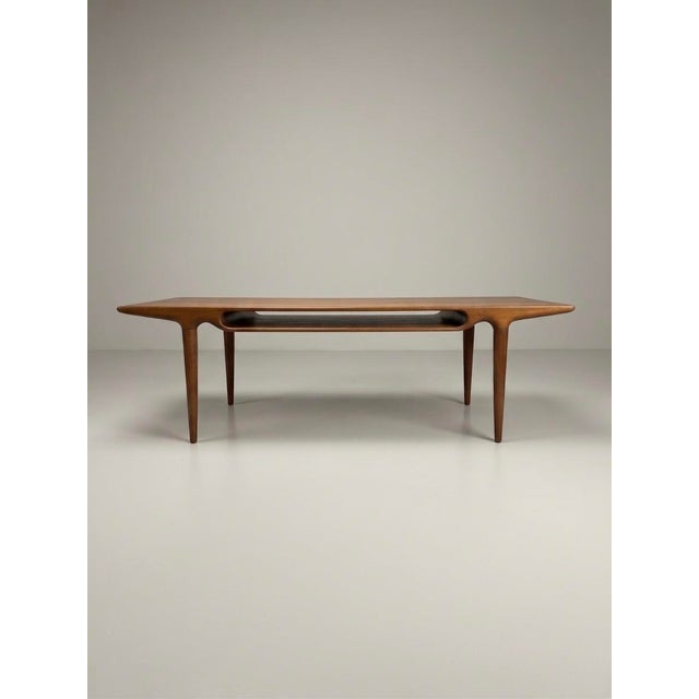 Danish Teak Coffee Table attributed to Johannes Andersen, 1960s For Sale - Image 6 of 6