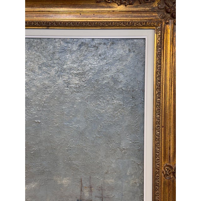 English Early 20th Century Oil - Sailing Into the Harbour For Sale - Image 3 of 10