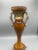 Traditional Vintage Gold and Black Distressed Metal Candleholder With Scroll Handles For Sale - Image 3 of 5