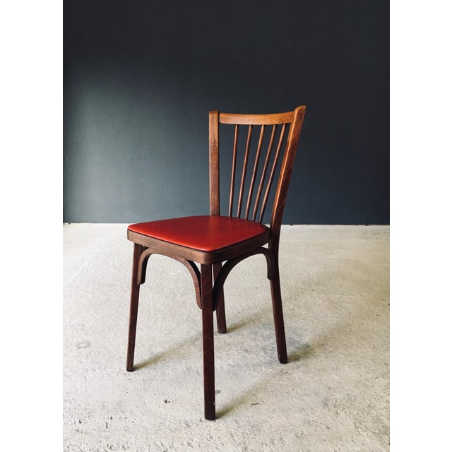 French Reconstruction Bistro Chairs from Baumann, 1950s, Set of 8 For Sale - Image 15 of 18